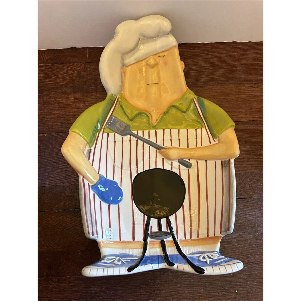 Certified Internation Tracy Flickinger‎ BBQ /Chip and Dip Plate